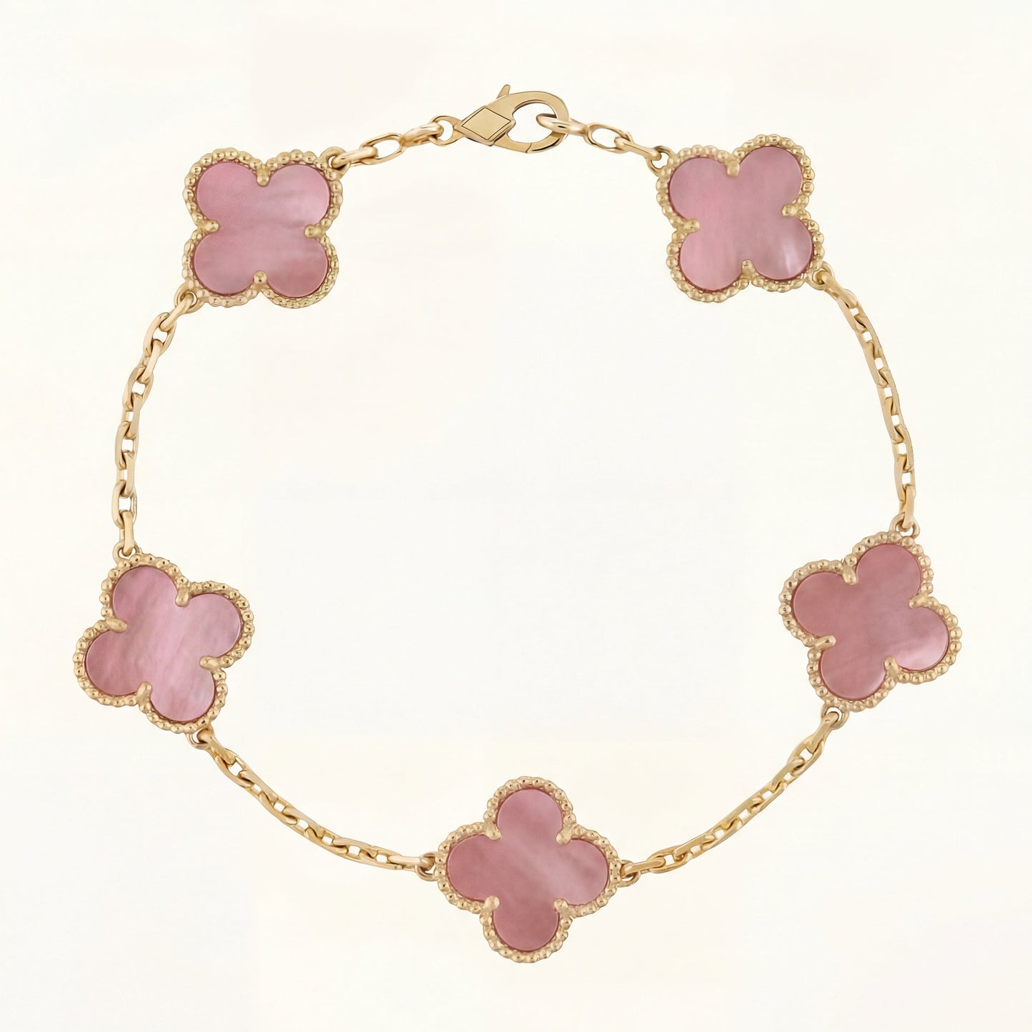 CLOVER | Bracciale Rosa