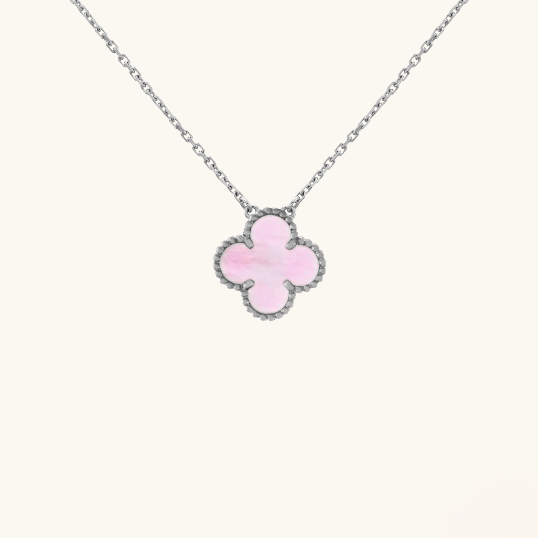 CLOVER | Collana Rosa/Argento