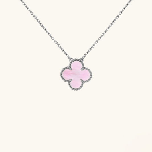 CLOVER | Collana Rosa/Argento