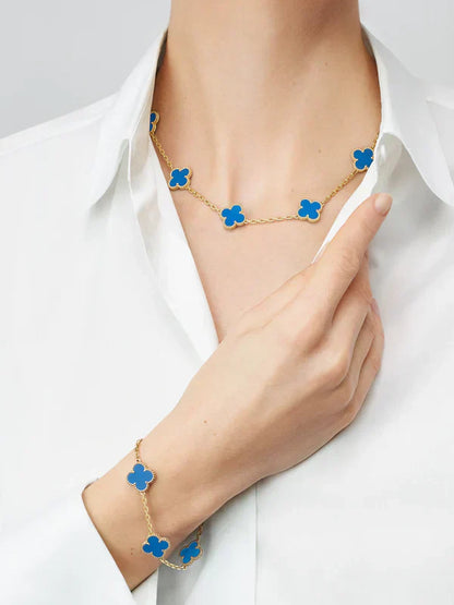 CLOVER | Bracciale Blu