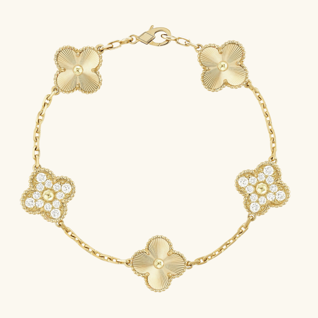 CLOVER | Bracciale Golden Guilloché Prestige