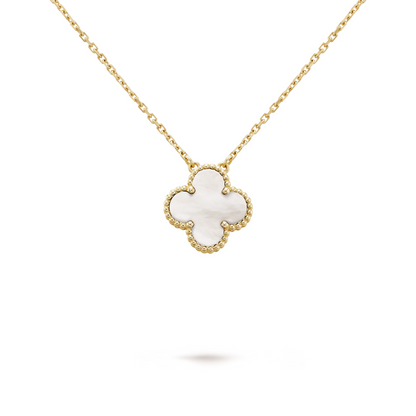 CLOVER | Collana Bianco/Oro