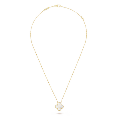 CLOVER | Collana Bianco/Oro