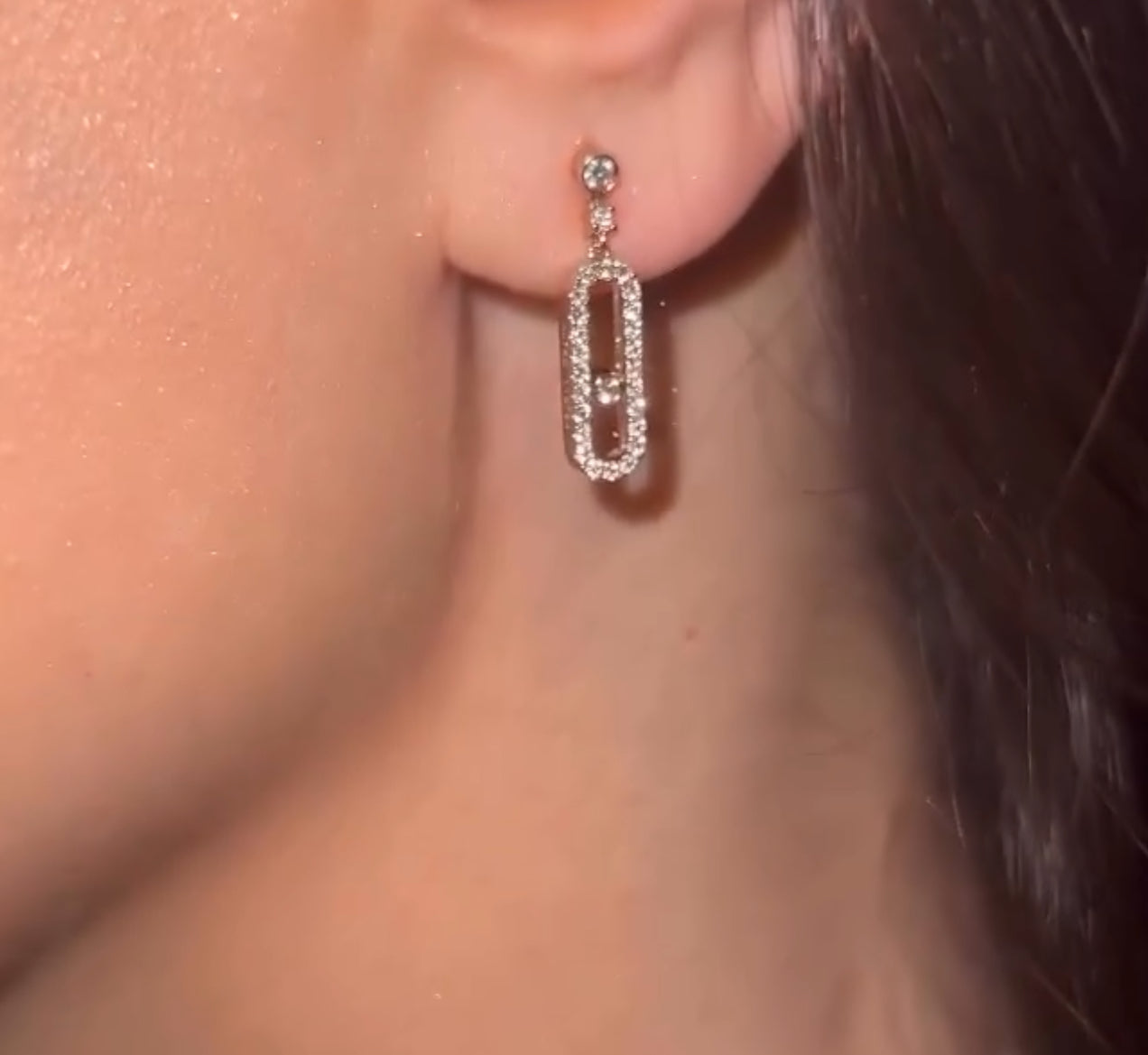 ESCLUSIVO | Orecchini a cerchio Myla Diamanté