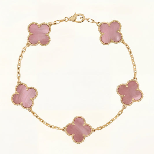 CLOVER | Bracciale Rosa