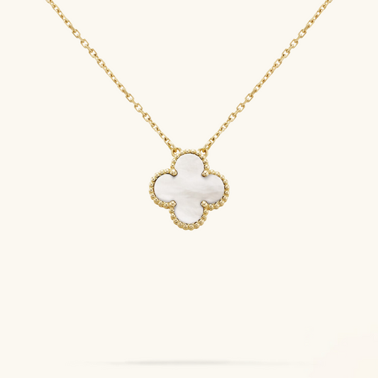 CLOVER | Collana Bianco/Oro